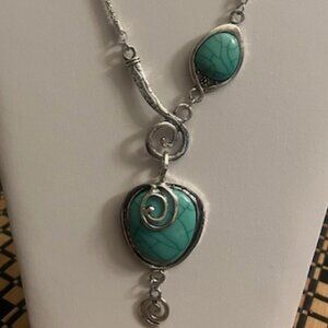 Faux Turquoise Necklace